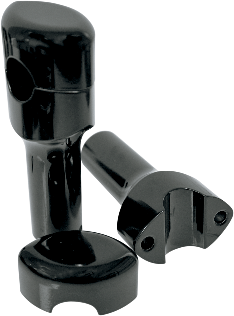 LA CHOPPERS Risers - Hefty Smooth - 4" - Black LA-7406-04B