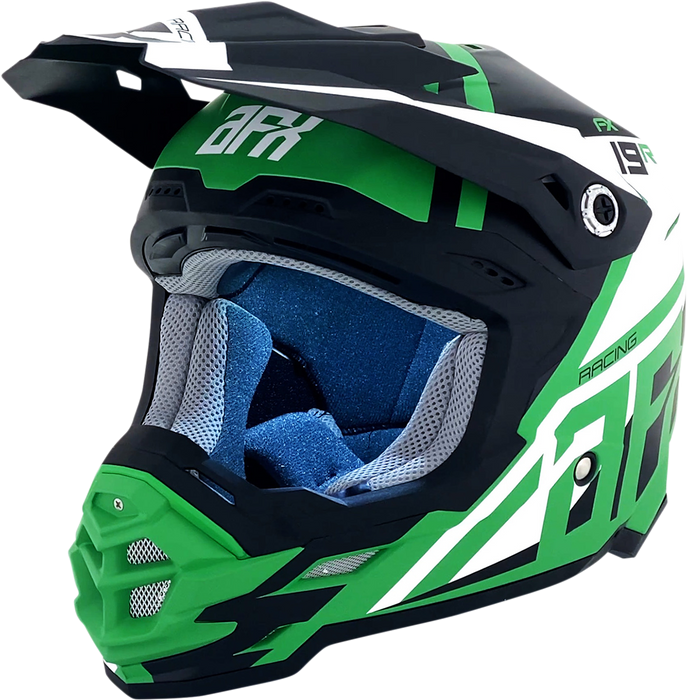 AFX FX-19R Motorcycle Helmet - Racing - Matte Green - XL 0110-7081