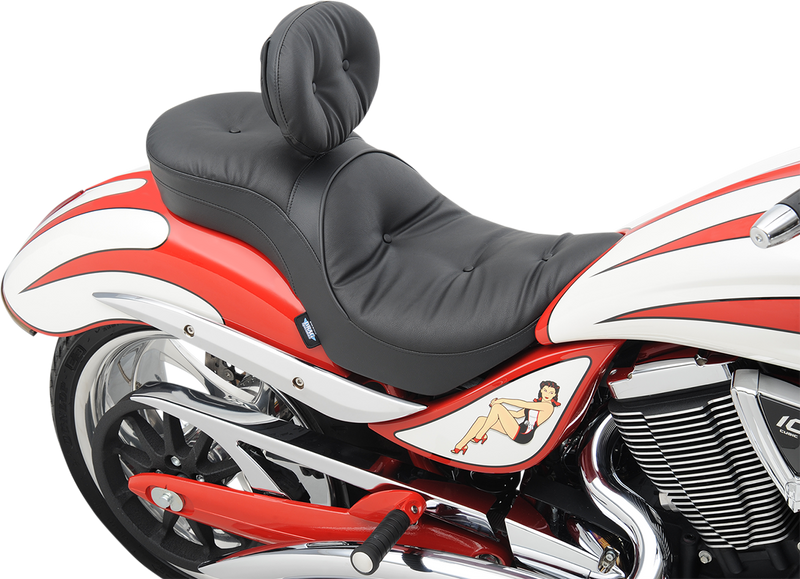 DRAG SPECIALTIES Low Profile Seat - Driver's Backrest - Pillow - Jackpot NF ANY06-15 VEGAS JACKPOT 0810-1577