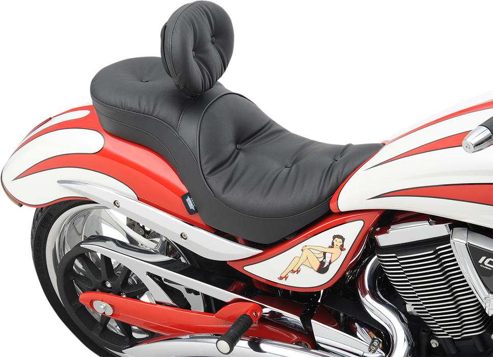 DRAG SPECIALTIES Low Profile Seat - Driver's Backrest - Pillow - Jackpot NF ANY06-15 VEGAS JACKPOT 0810-1577