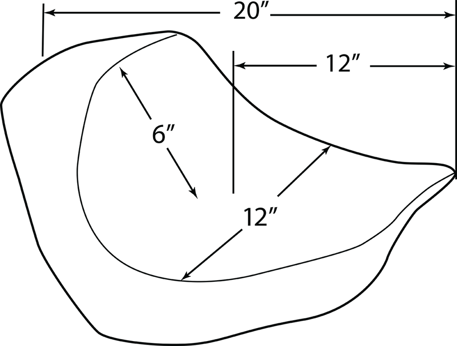 DRAG SPECIALTIES EZ-Solo Seat - Smooth - Vinyl - FXBR/S ACT EZ-ON MOUNT STYLE 0802-1270
