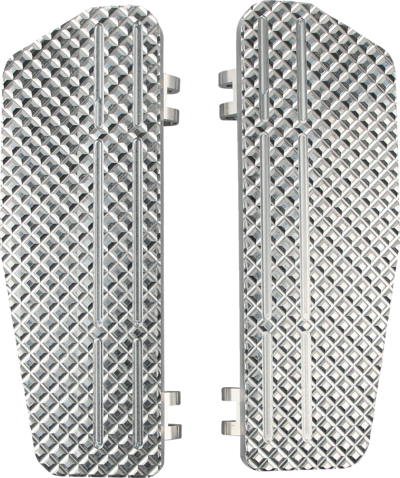LA CHOPPERS Billet County Floorboards - Raw - FL LA-P101-00