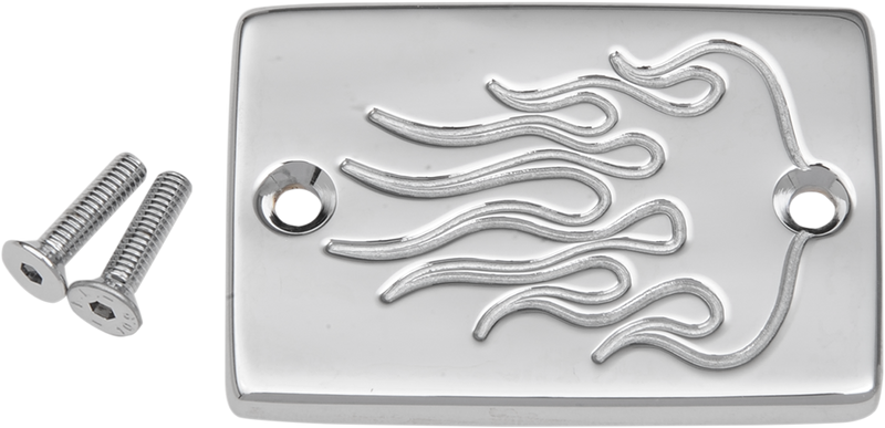 BARON Master Cylinder Cover - Smooth - Kawasaki - Chrome BA-7676-03