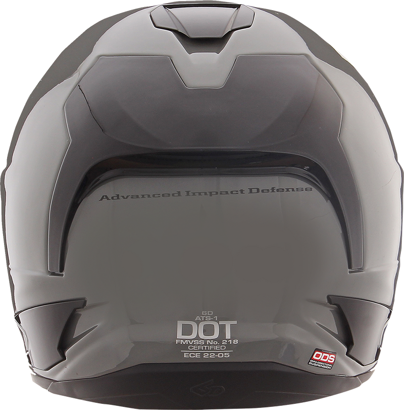6D ATS-1R Motorcycle Helmet - Gloss Gray - XL 30-0978