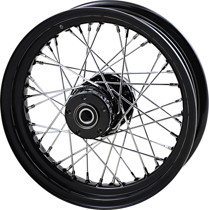 DRAG SPECIALTIES Rear Wheel - Single Disc/No ABS - Black - 16"x3.00" - '02-'07 FLT 64350AB