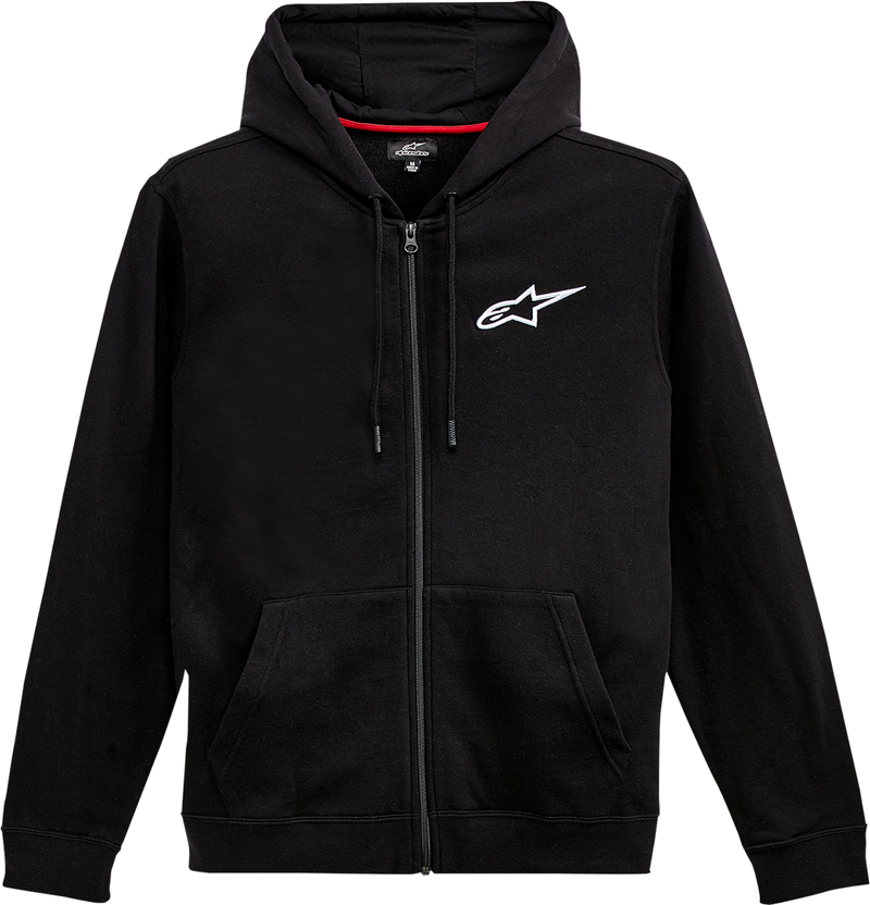 ALPINESTARS Ageless Zip Hoodie - Black/White - 2XL 12125360010202X