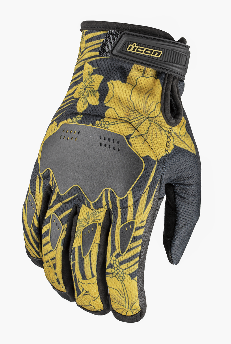 ICON Hooligan Kaonohi™ Motorcycle Gloves - Black - Large 3301-4780