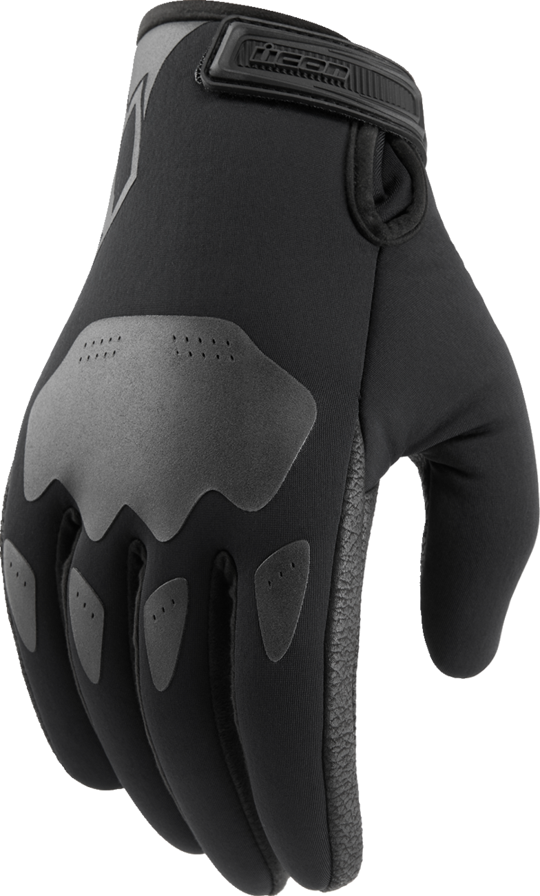 ICON Hooligan™ Insulated Motorcycle Gloves - Black - 3XL 3301-4492