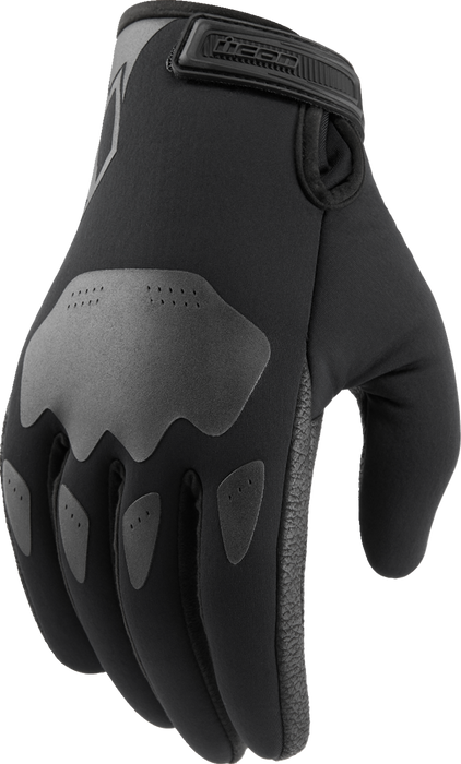 ICON Hooligan™ Insulated Motorcycle Gloves - Black - Small 3301-4487