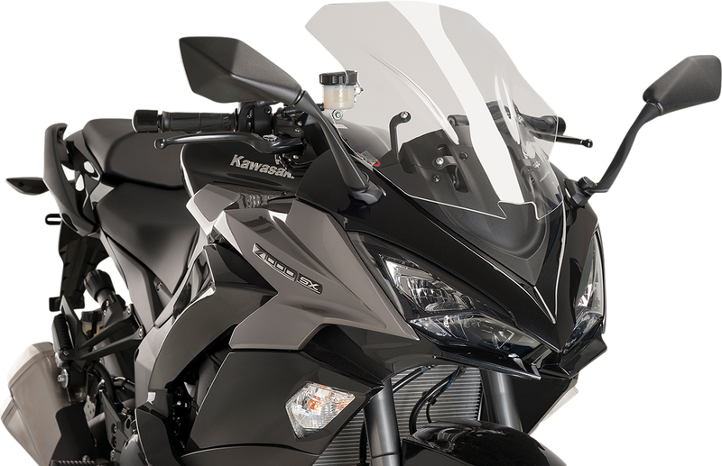 PUIG HI-TECH PARTS Race Windscreen - Clear - Kawasaki 9408W