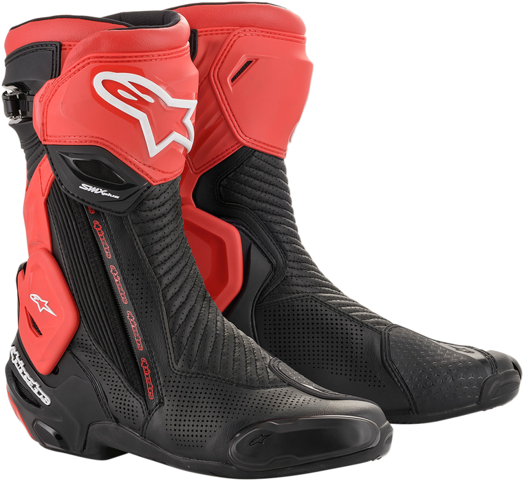ALPINESTARS SMX+ Vented Boots - Black/Red - US 8 / EU 42 2221119-13-42