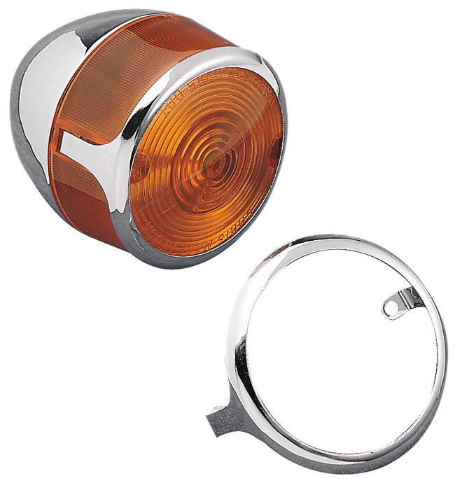 DRAG SPECIALTIES Turn Signal Lens Trim - Chrome 72182