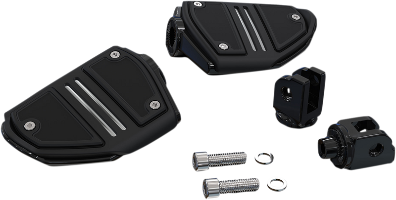 CIRO Twin Rail Footpeg - Black - Softail 61427