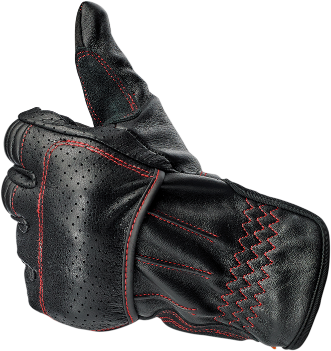 BILTWELL Borrego Gloves - Redline - Large 1506-0108-304