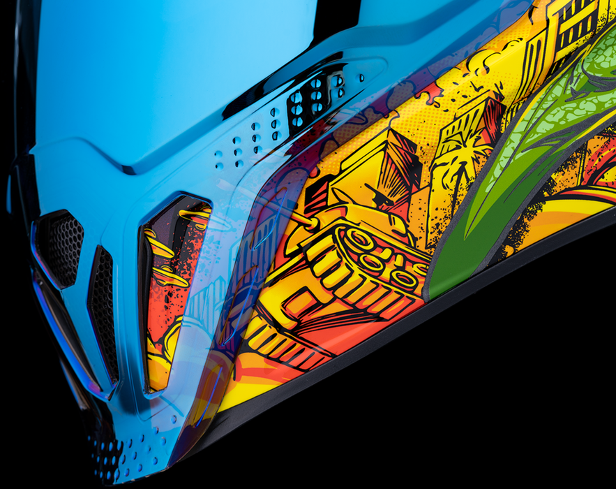 ICON Airflite™ Motorcycle Helmet - Bugoid Blitz - Blue - Medium 0101-15548