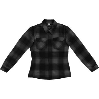 ICON Women's Fallblock CX Flannel Jacket - Black - XS 2822-1669