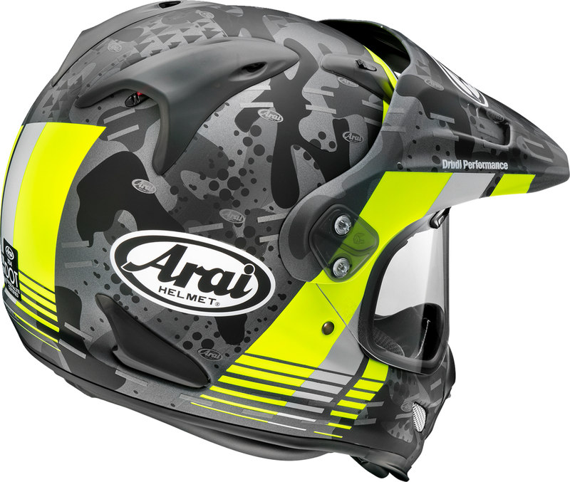 ARAI XD-4 Motorcycle Helmet - Cover - Fluorescent Yellow Frost - Medium 0140-0181