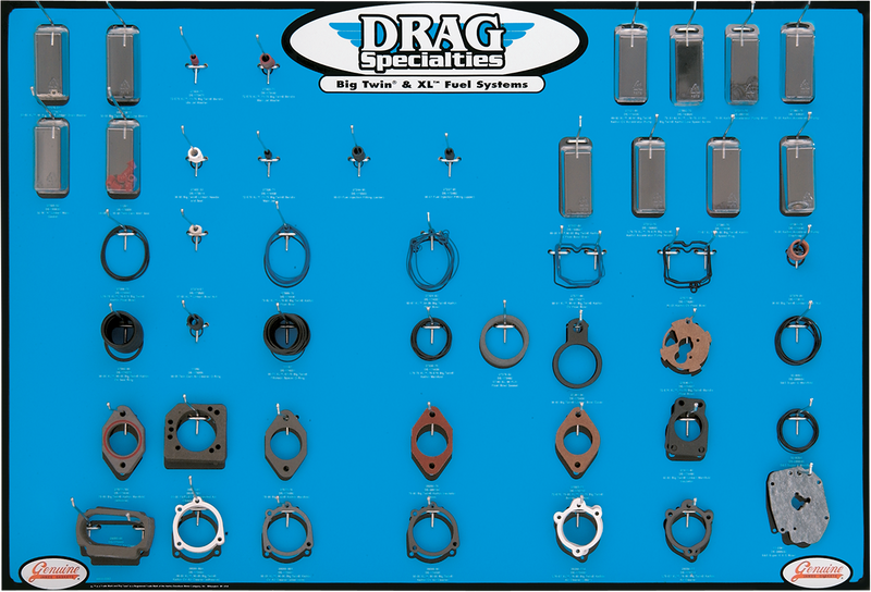 DRAG SPECIALTIES Gasket, Seal, and O-ring Display - '99-'06 Twin-Cam Fuel Systems 9903-0082
