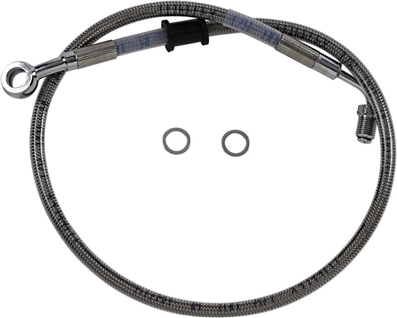 DRAG SPECIALTIES Brake Line - Front (Upper) - Stainless Steel 618620
