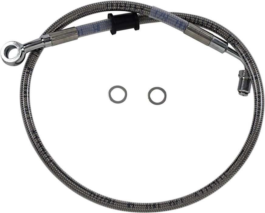 DRAG SPECIALTIES Brake Line - Front (Upper) - Stainless Steel 618620
