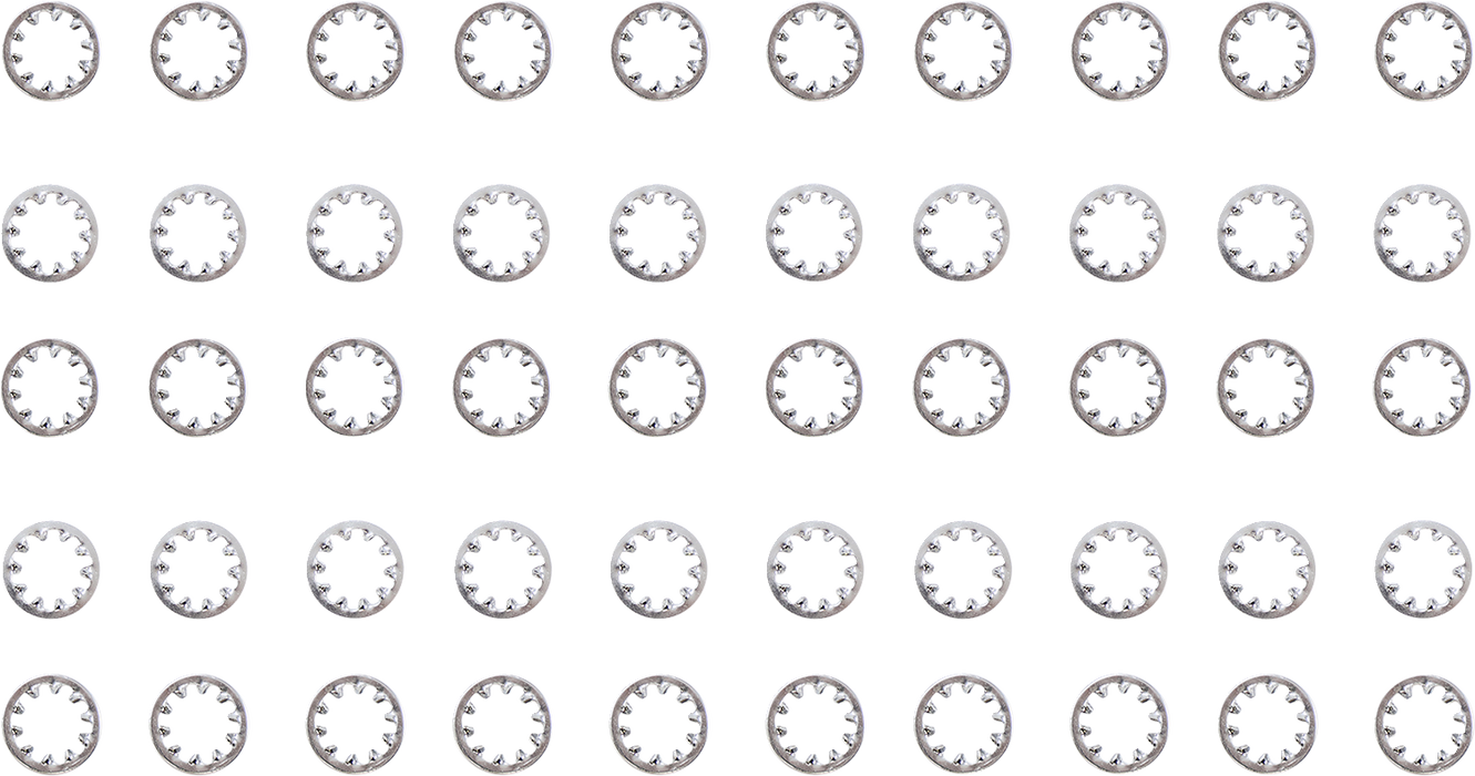 DRAG SPECIALTIES Chrome 3/8" Inside Star Washer MPB459