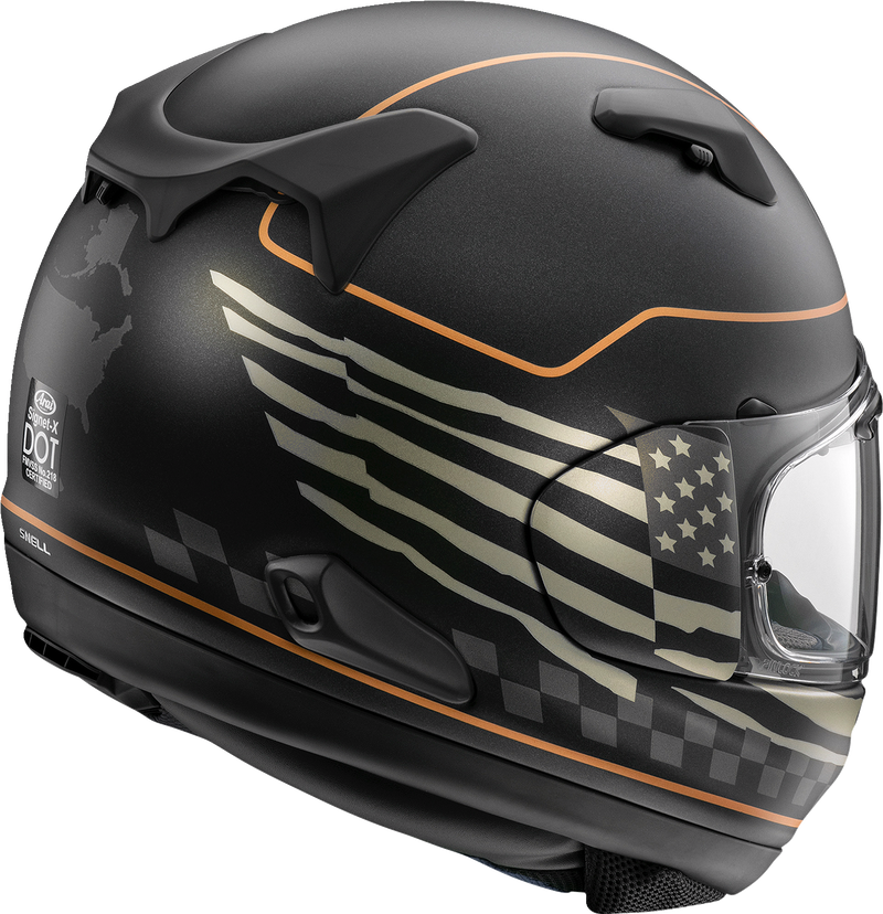 ARAI Signet-X Motorcycle Helmet - US Flag - Black Frost - Large 0101-15956