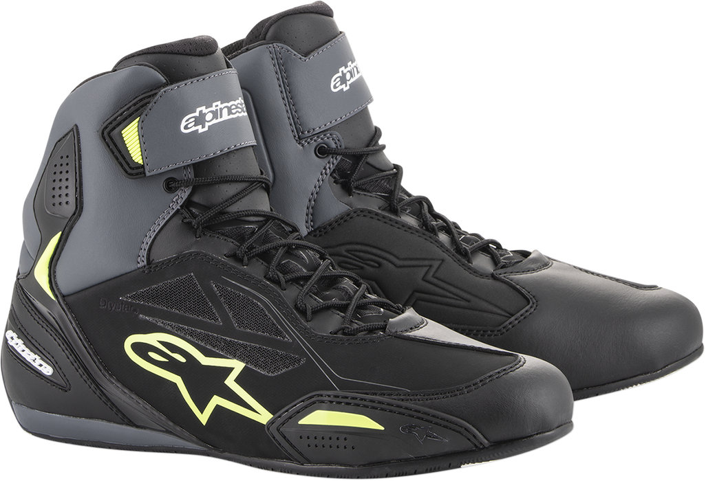 ALPINESTARS Faster-3 Drystar® Shoes - Black/Gray/Yellow - US 12.5 2540719175-12.5