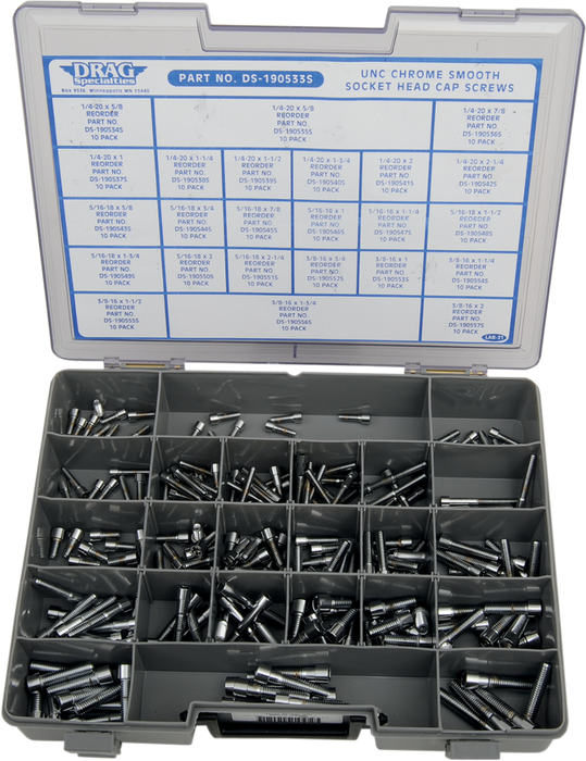 DRAG SPECIALTIES Unified National Coarse Smooth Socket Head Assortment MK202S