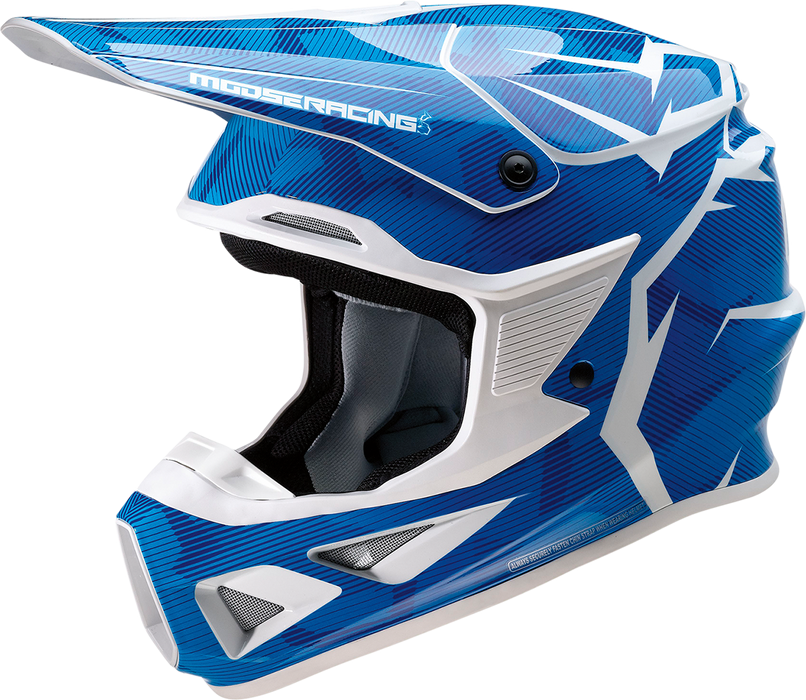 MOOSE RACING F.I. Helmet - Agroid Camo - MIPS® - Blue/White - Medium 0110-7768
