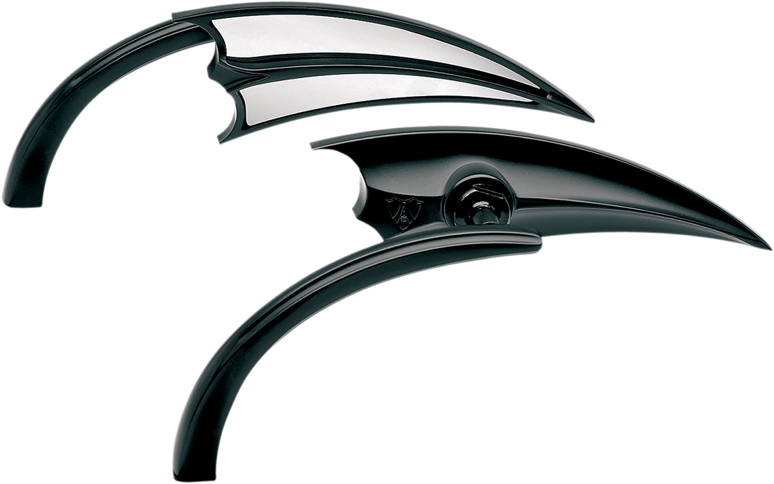 ARLEN NESS Scoop Triangle Mirror - Black - Right 13-029