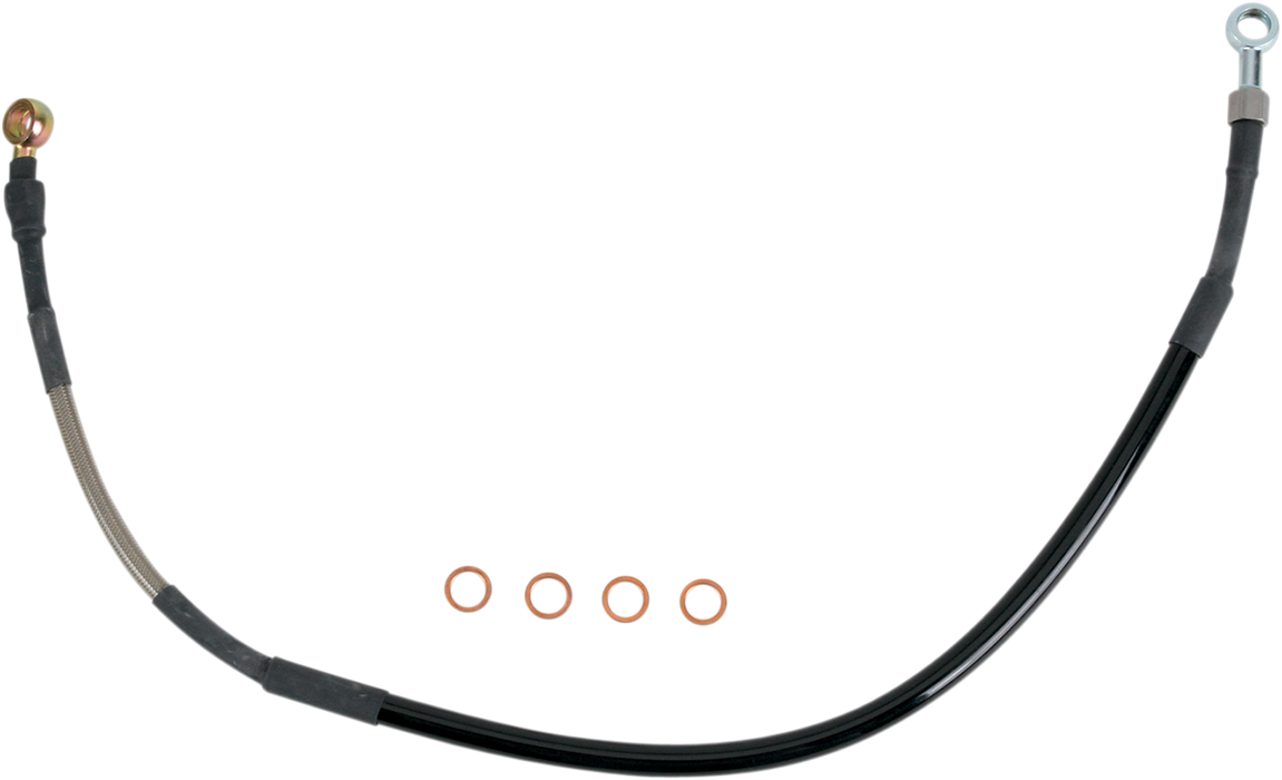MOOSE RACING Brake Line - Rear - Stainless Steel - Yamaha Y01-2-010/P