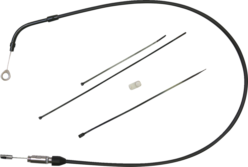 DRAG SPECIALTIES Clutch Cable - Upper - Bent Tube - 49" - Black/Black 6323510HE