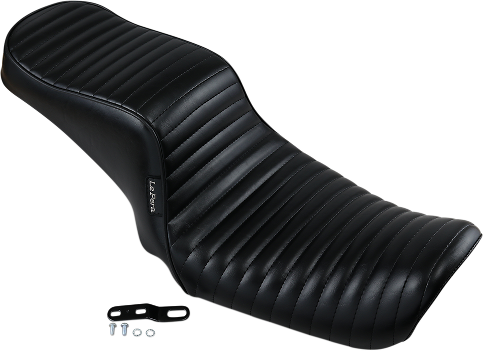 LE PERA Cherokee Seat - Pleated - Black - FXD '06+ LK-021PT