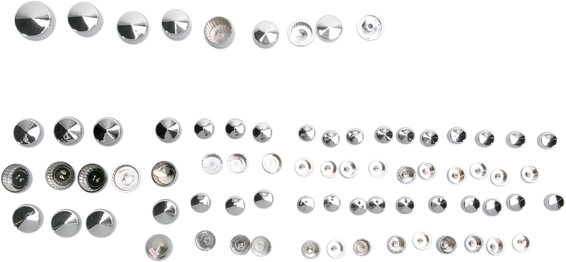 DRAG SPECIALTIES Bolt Covers - Chrome 352017