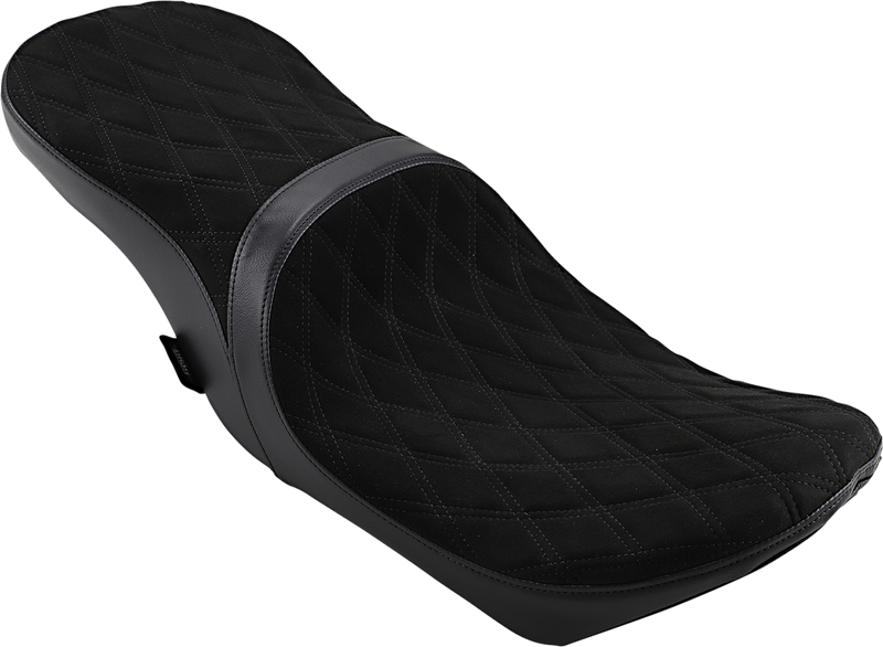 DRAG SPECIALTIES Low Touring Seat - Diamond - Yaffe Tanks - FL '08-'22 0801-1070