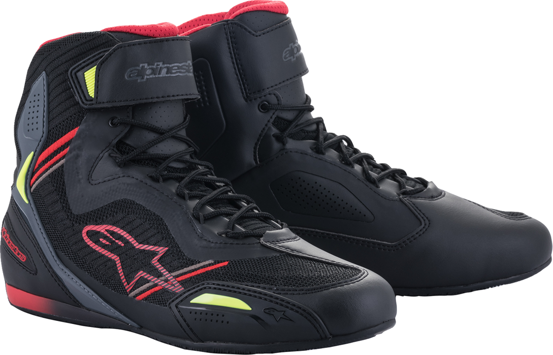 ALPINESTARS Faster-3 Rideknit® Shoes - Black/Red/Yellow - US 9.5 25103191370