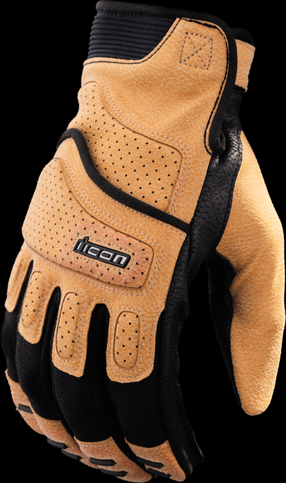 ICON Superduty3™ Motorcycle Gloves - Tan - Small 3301-4600