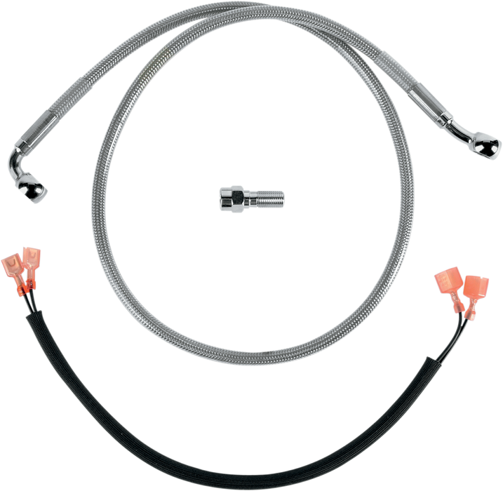 DRAG SPECIALTIES Brake Line - Rear - Stainless Steel 640222