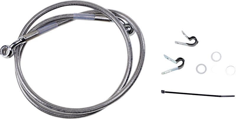 DRAG SPECIALTIES Brake Line - Front - +2" - Stainless Steel - XL 660310-2