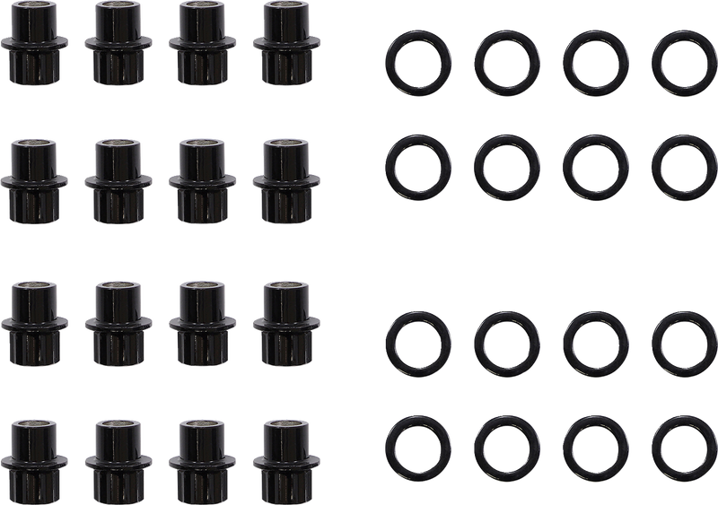 MOOSE UTILITY Lug Nut - Carbon Fiber Wheel - Steel - 3/8"-24 LNBOET3824ASTKT