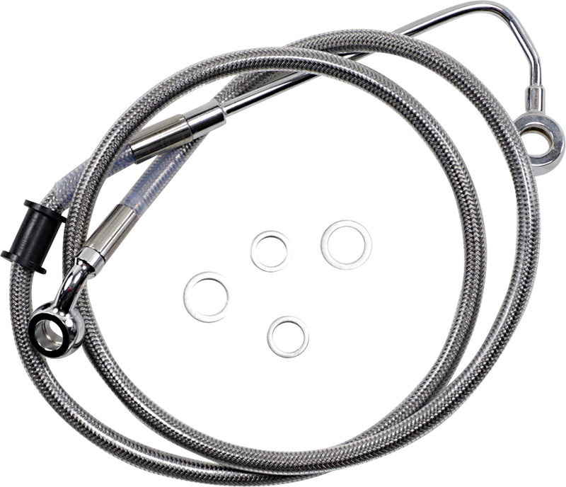DRAG SPECIALTIES Brake Line - +8" - Stainless Steel - '15-'17 Softail 618300-8
