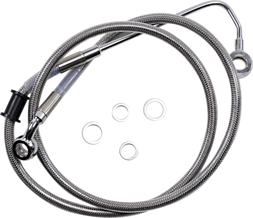 DRAG SPECIALTIES Brake Line - +10" - Stainless Steel - '15-'17 Softail 618300-10