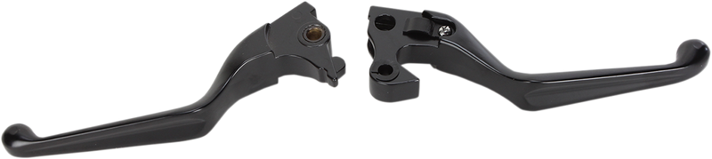 DRAG SPECIALTIES Lever Set - Black H07-0592MB