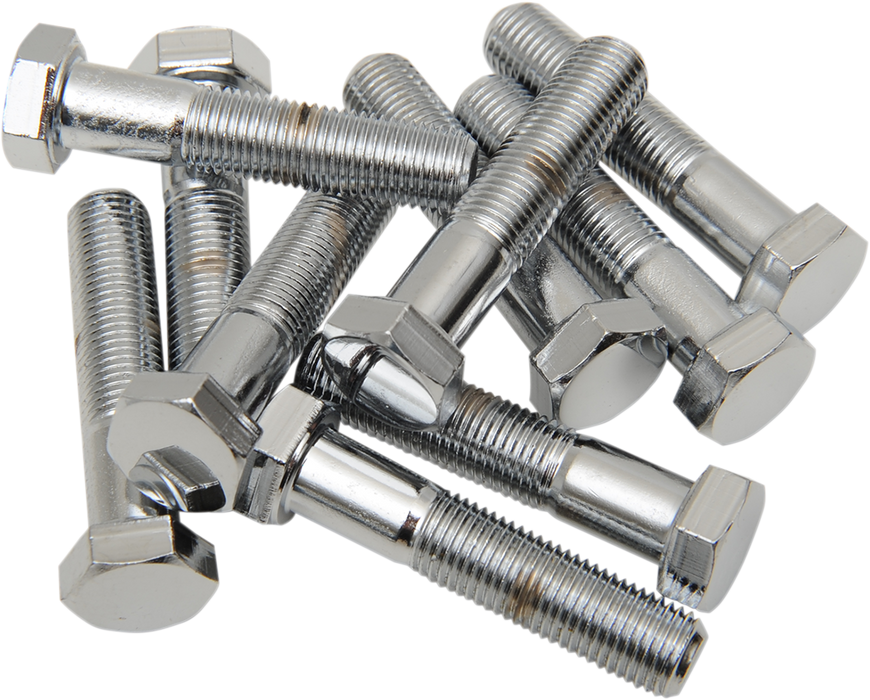 DRAG SPECIALTIES 3/8-24 X 1 3/4 Chrome Hex Head MPB159