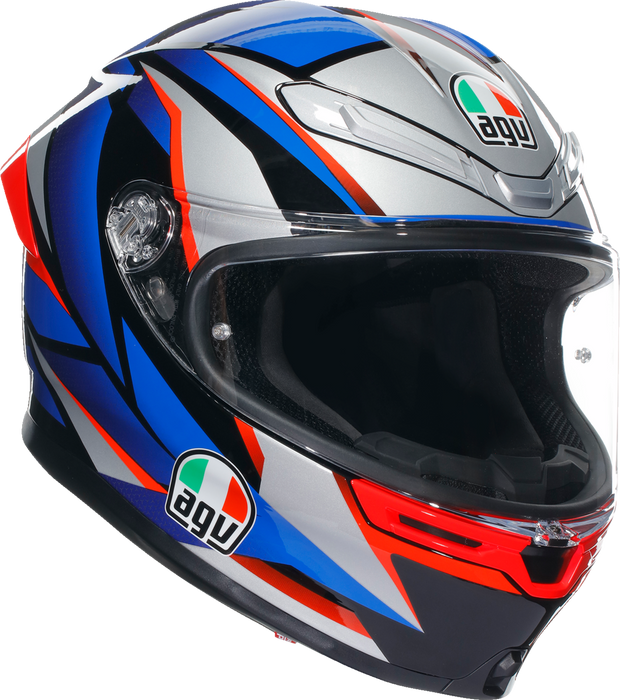 AGV K6 S Motorcycle Helmet - Slashcut - Black/Blue/Red - 2XL 21183950020152X