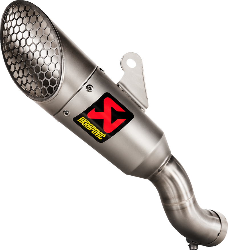 Yamaha R3 MT03 2022-2024 Exhaust, Akrapovic, New Slip-On Titanium End Cap S-Y3SO6-IVOSS