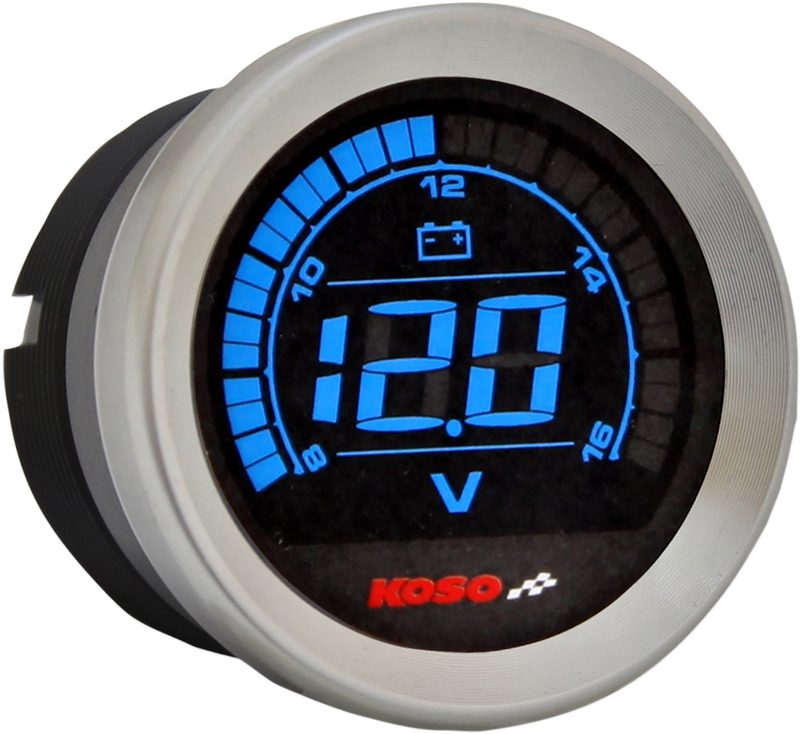 KOSO NORTH AMERICA 2" Voltmeter Gauge - Chrome BA050300