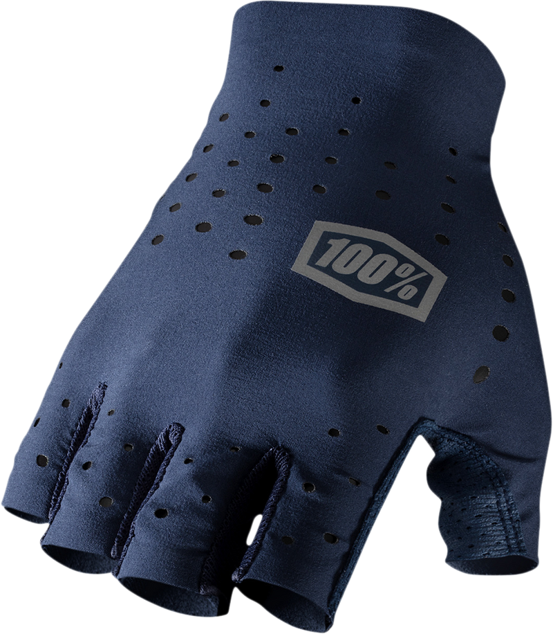 100% Sling Short Finger Gloves - Navy - Large 10021-00012