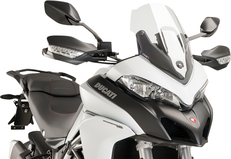 PUIG HI-TECH PARTS Race Windscreen - Clear - Ducati 7622W