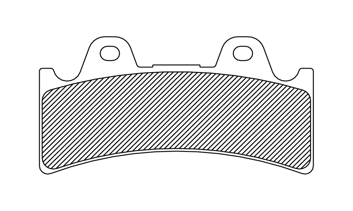 DRAG SPECIALTIES Organic Brake Pads - 6 Piston Caliper FAD243